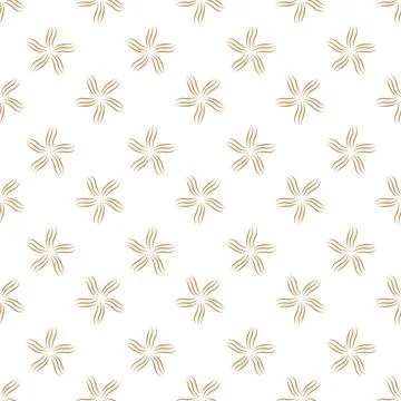 Floral pattern design with flower shape in flat style for textile or printi.. Illustrazione stock