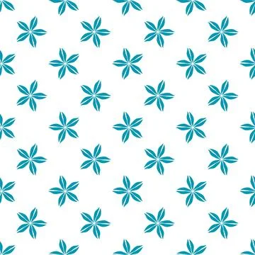 Floral pattern design with flower shape in flat style for textile or printi.. Illustrazione stock