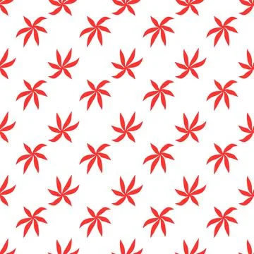 Floral pattern design with flower shape in flat style for textile or printi.. Stock Illustration