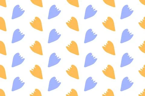 Floral pattern design with flower shape in flat style for textile or printi.. Illustrazione stock