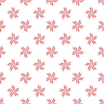 Floral pattern design with flower shape in flat style for textile or printi.. Stock Illustration