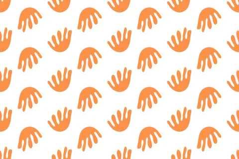 Floral pattern design with flower shape in flat style for textile or printi.. Illustrazione stock