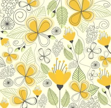 Floral pattern design Illustrazione stock
