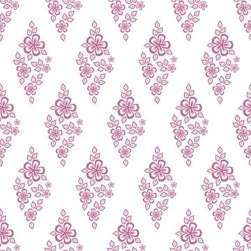 An Floral Pattern Design for Textiles, perfect for enhancing any creative spa イラスト素材