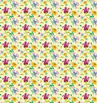 Floral Pattern design  texture background. Seamless pattern Stock Illustration