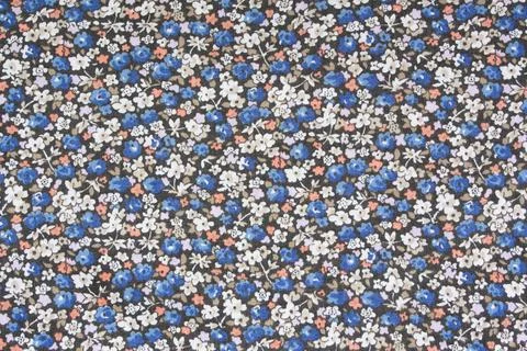 Floral pattern fabric Stock Photos