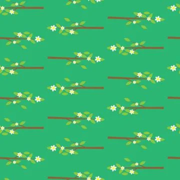 Floral pattern with flower Stock Illustration