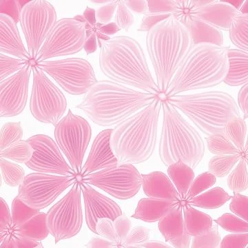 Floral pattern. Flower seamless background. Flourish ornamental garden Stock Illustration