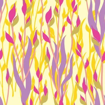 Floral pattern. Flower seamless background. Ornamental garden Stock Illustration