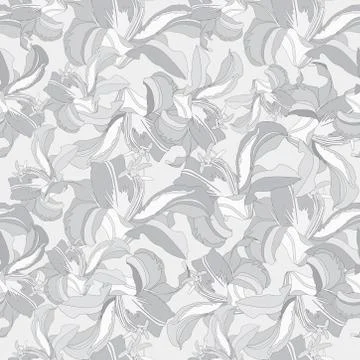 Floral pattern. Flower seamless background. Flourish ornamental garden Stock Illustration
