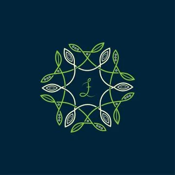 Floral pattern frame Stock Illustration