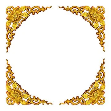 Floral pattern frame Stock Photos