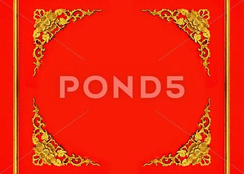 Floral pattern frame Stock Photos