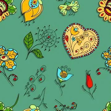 Floral pattern. Stock Illustration