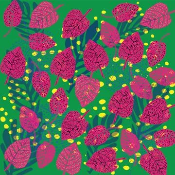 Floral Pattern Illustration Design Stock Illustration