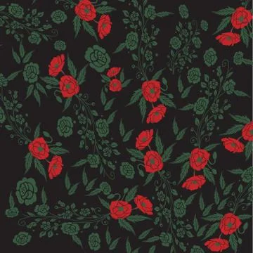 Floral Pattern Illustration Design Stock Illustration