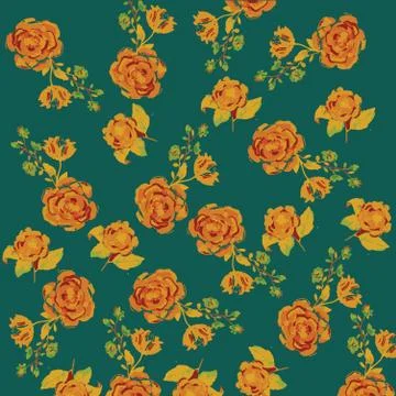 Floral Pattern Illustration Design Stock Illustration