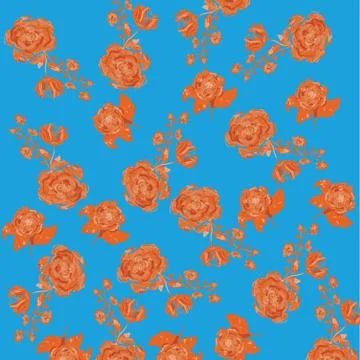 Floral Pattern Illustration Design Stock Illustration