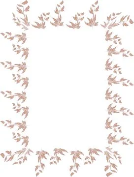Floral pattern, made by the author's brush of many small circles. Stock Illustration