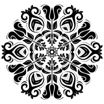 Floral  pattern. orient abstract background Stock Illustration