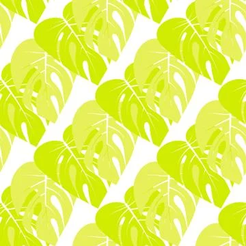 Floral pattern with palm leaves Stock Illustration
