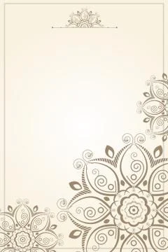 Floral pattern paper background Illustrazione stock