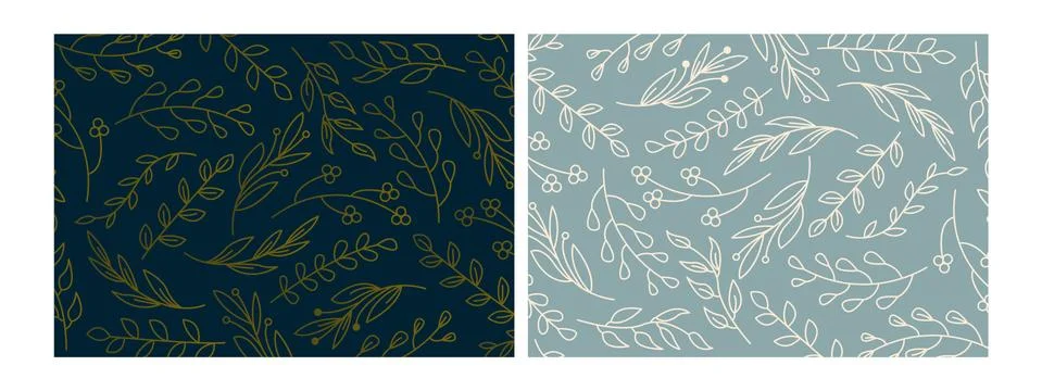 Floral pattern. pattern vector graphic background luxury. branch vector set. Stock Illustration