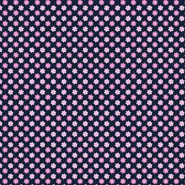 Floral Pattern with Pink Flowers Stock Illustration