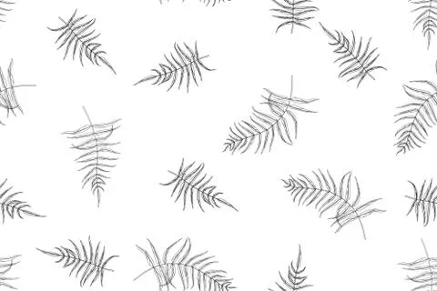 Floral pattern. Plant texture for fabric, wrapping, wallpaper and paper. Stock Illustration