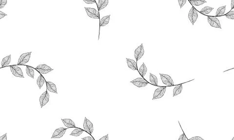 Floral pattern. Plant texture for fabric, wrapping, wallpaper and paper. 스톡 일러스트