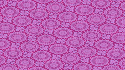 Floral pattern with quarterfoil Stock-Footage 54315006