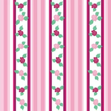 Floral pattern with roses on light background 스톡 일러스트