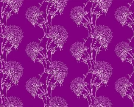 Floral pattern seamless background. Foliage and flower wallpaper design of na Stock Illustration
