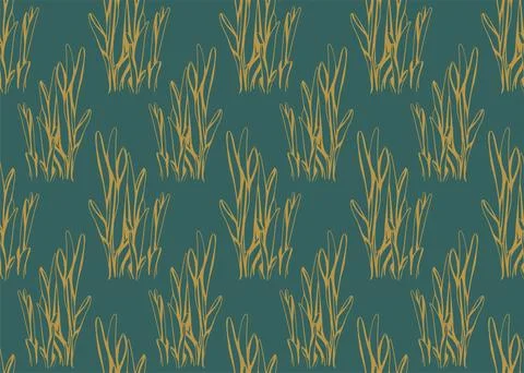 Floral pattern seamless background. Foliage and flower wallpaper design of na Illustrazione stock