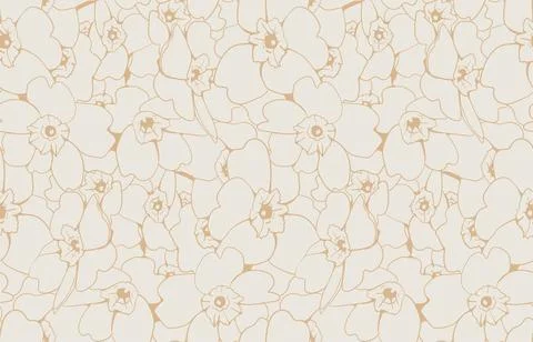 Floral pattern seamless background. Foliage and flower wallpaper design of na Stock-Illustration