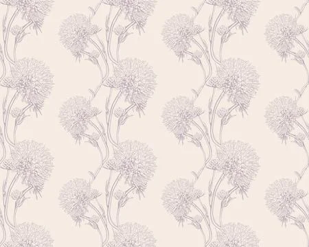 Floral pattern seamless background. Foliage and flower wallpaper design of .. Stock-Illustration