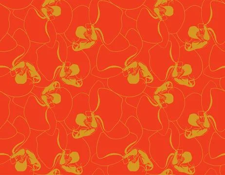 Floral pattern seamless background. Foliage and flower wallpaper design of .. Stock Illustration