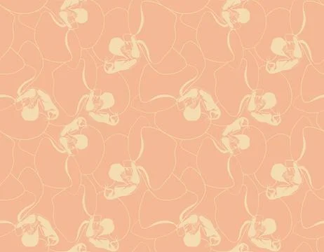 Floral pattern seamless background. Foliage and flower wallpaper design of na Ilustração Stock