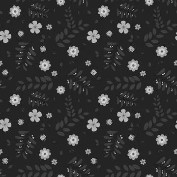Floral pattern in seamless style. Stock Illustration