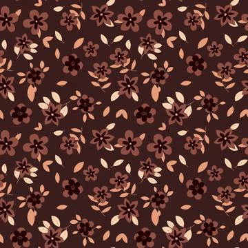 Floral pattern in seamless style. 스톡 일러스트