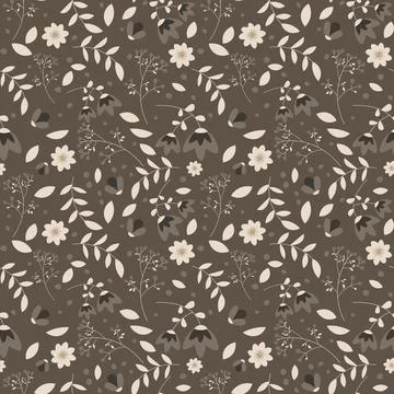 Floral pattern in seamless style. Stock Illustration