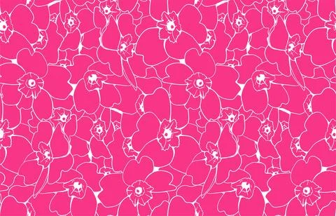 Floral pattern seamless vector background. Foliage and flower wallpaper des.. Illustrazione stock