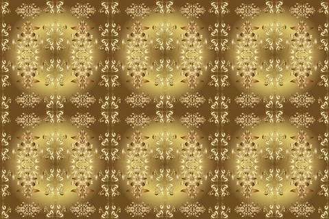 Floral pattern. Sketch, doodle, scribble. Flower seamless background. Illustrati Stock Illustration