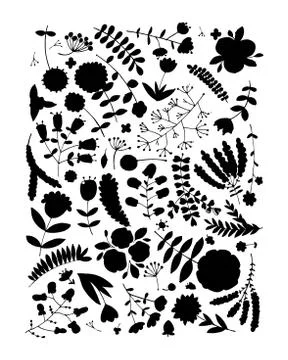 Floral pattern, sketch for your design Stock Illustration