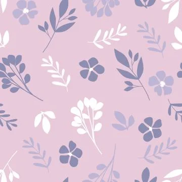 Floral pattern in the small flower.Printing with very small flowers. Stock Illustration