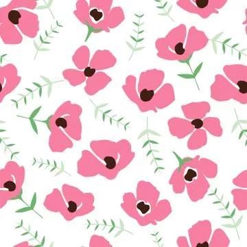Floral pattern in the small flower.Seamless vector texture Stock Illustration