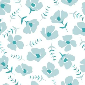 Floral pattern in the small flower.Seamless vector texture Stock Illustration