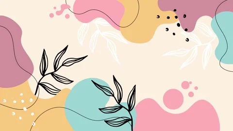 Floral pattern in soft pastels with elegant designs seamless 4k video background Stock Footage 293650558