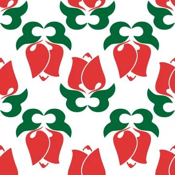 Floral pattern Tatar Native Ornamental border with tulips. Culture of the T.. Stockillustratie