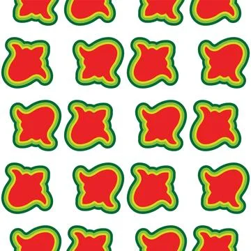 Floral pattern Tatar Native Ornamental border with tulips. Culture of the Tat Stock Illustration